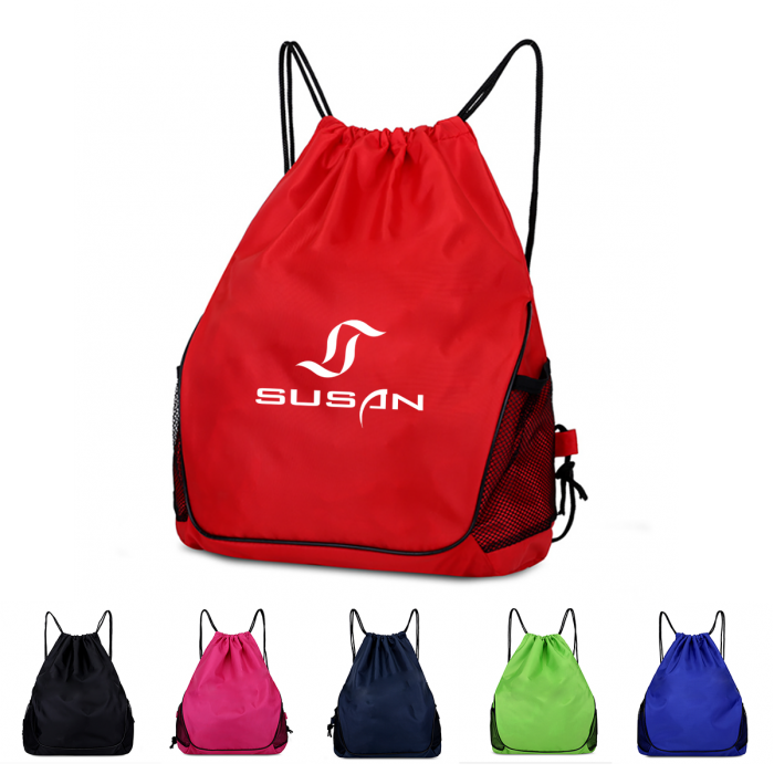 210D Polyester Fiber Storage Drawstring Backpacks Sport Bags