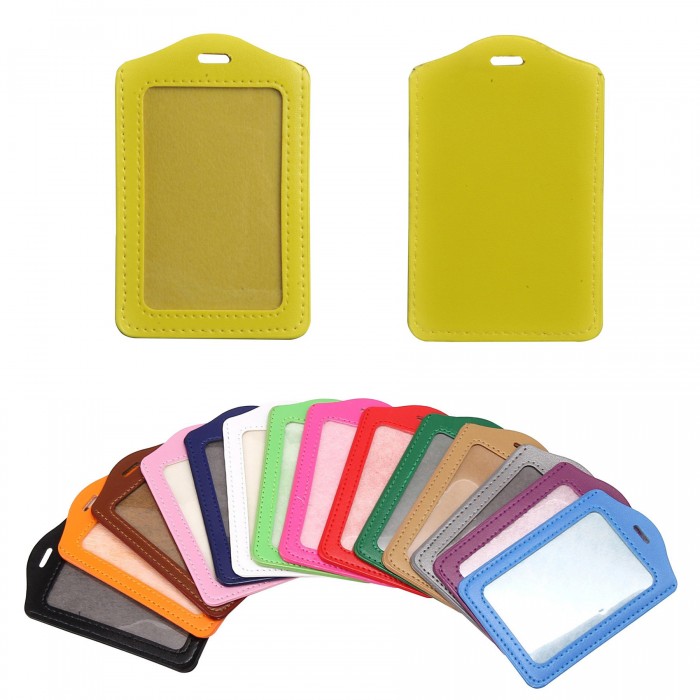 Vetical PU Leather Card Holder